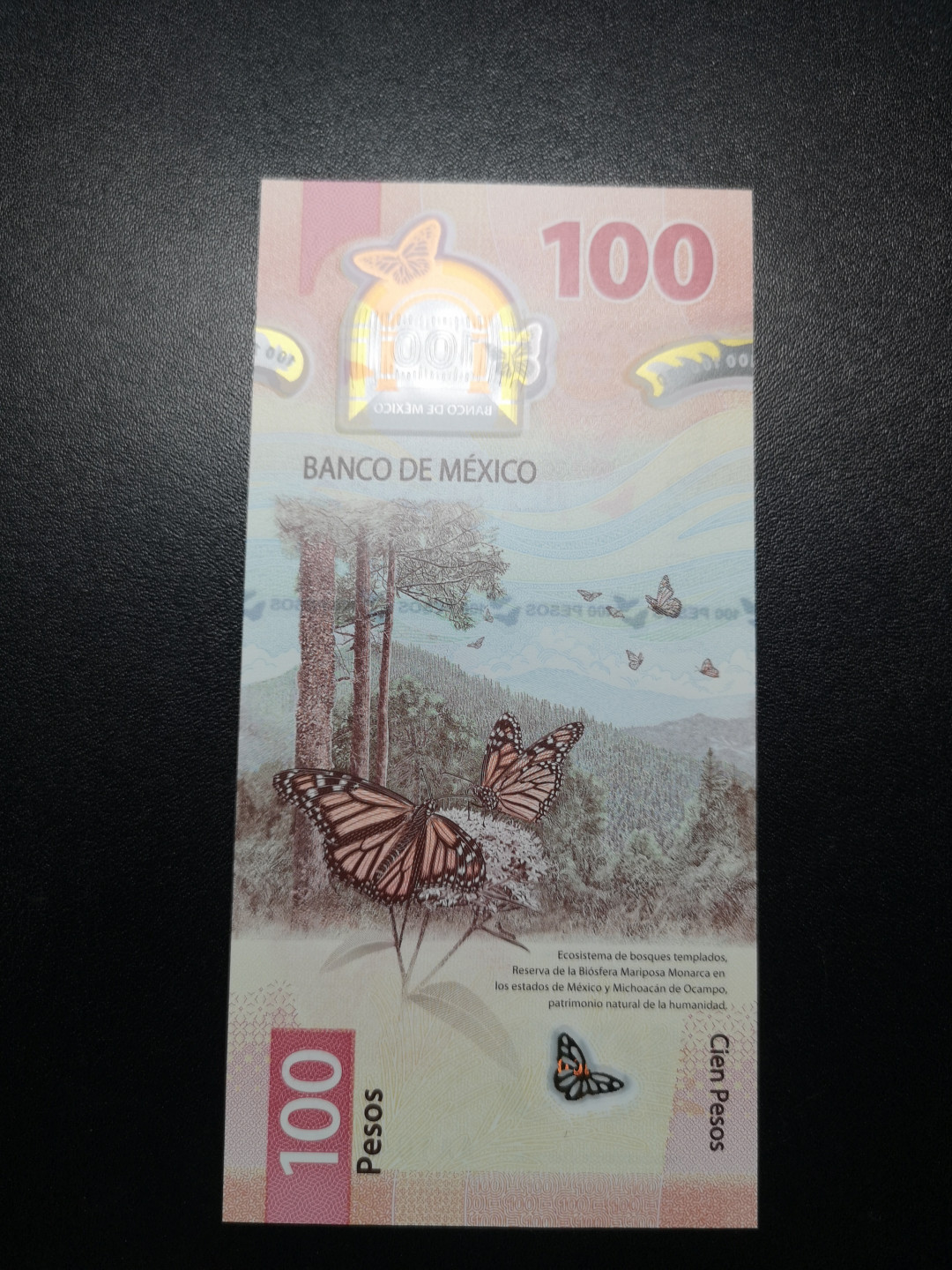 《外钞收藏家》金九银十双拍9号场（总133期）（本期72件） 2020年墨西哥100比索 AA冠 全新UNC