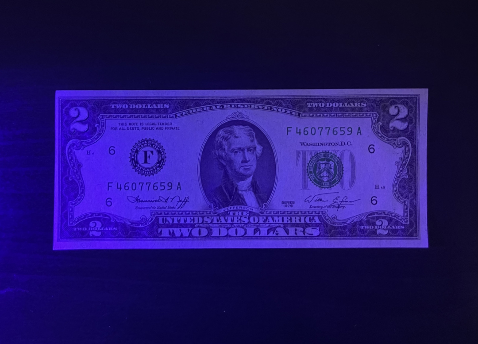 【丑猫1010】今晚7点整(佣金不涨) 76年2美元unc-