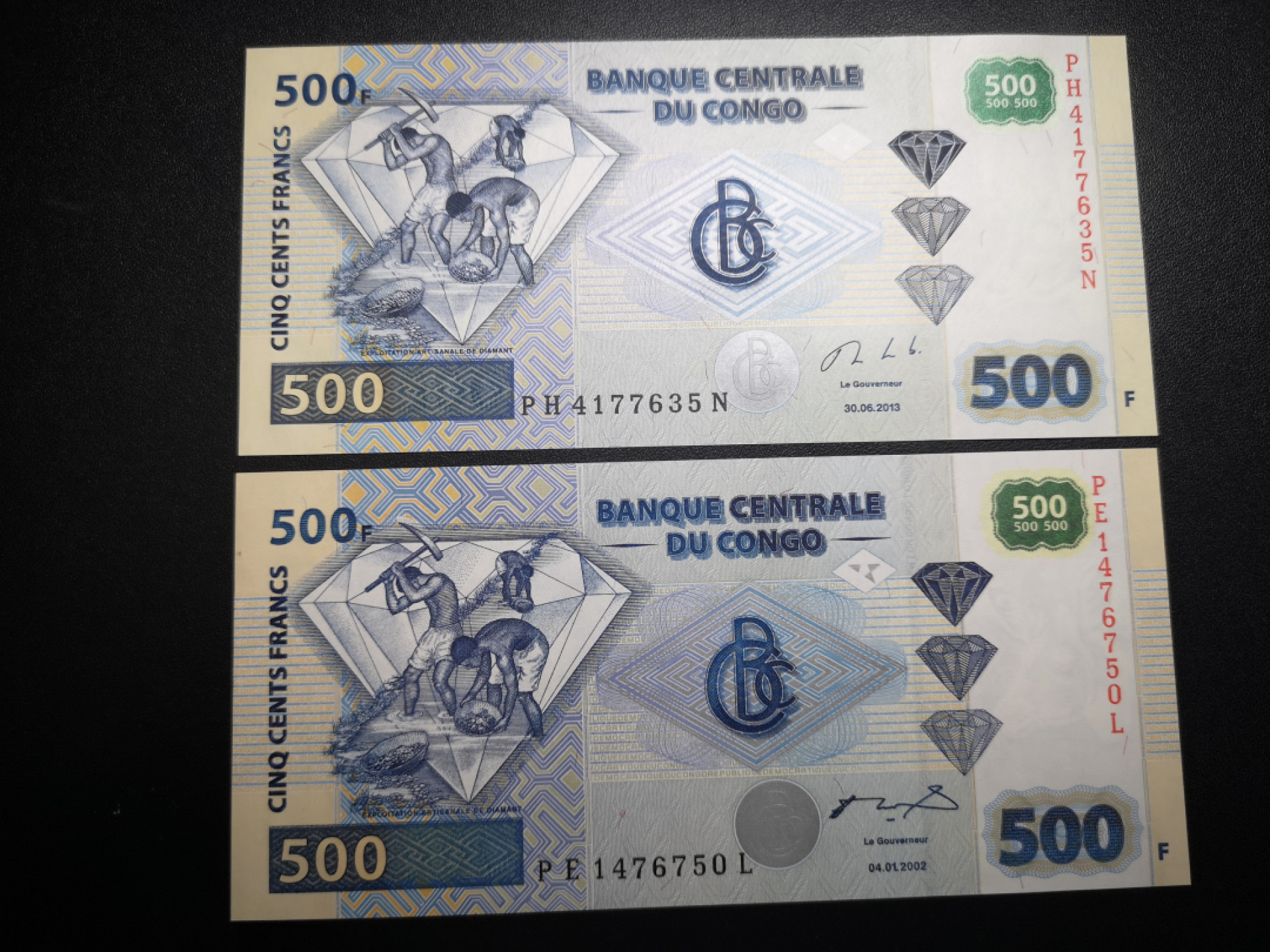 《外钞收藏家》金九银十双拍9号场（总133期）（本期72件） 刚果系列10张纸币 有的是两个年份版本 全新UNC