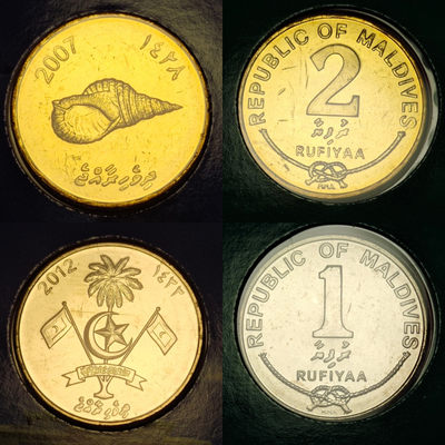 0起1加-纯粹捡漏拍-44场 - 马尔代夫2014年（内装混版）官方套币-原卡装