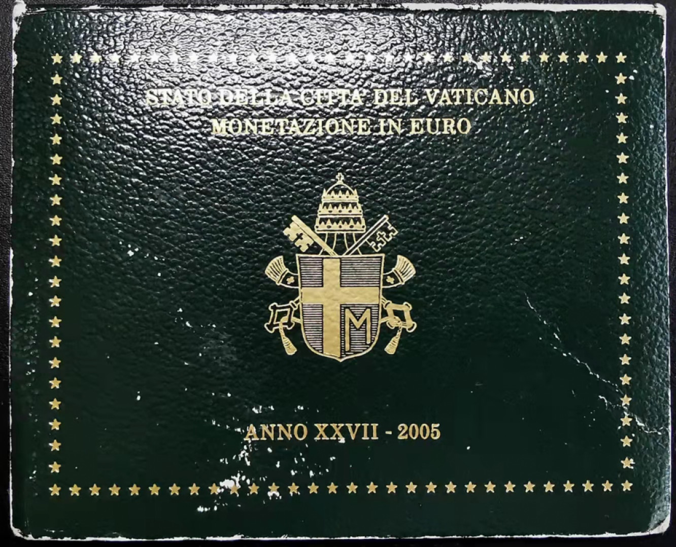 凡希社世界钱币副品交流自动拍⑤ 2005梵蒂冈双色欧元MINTSET八枚套装