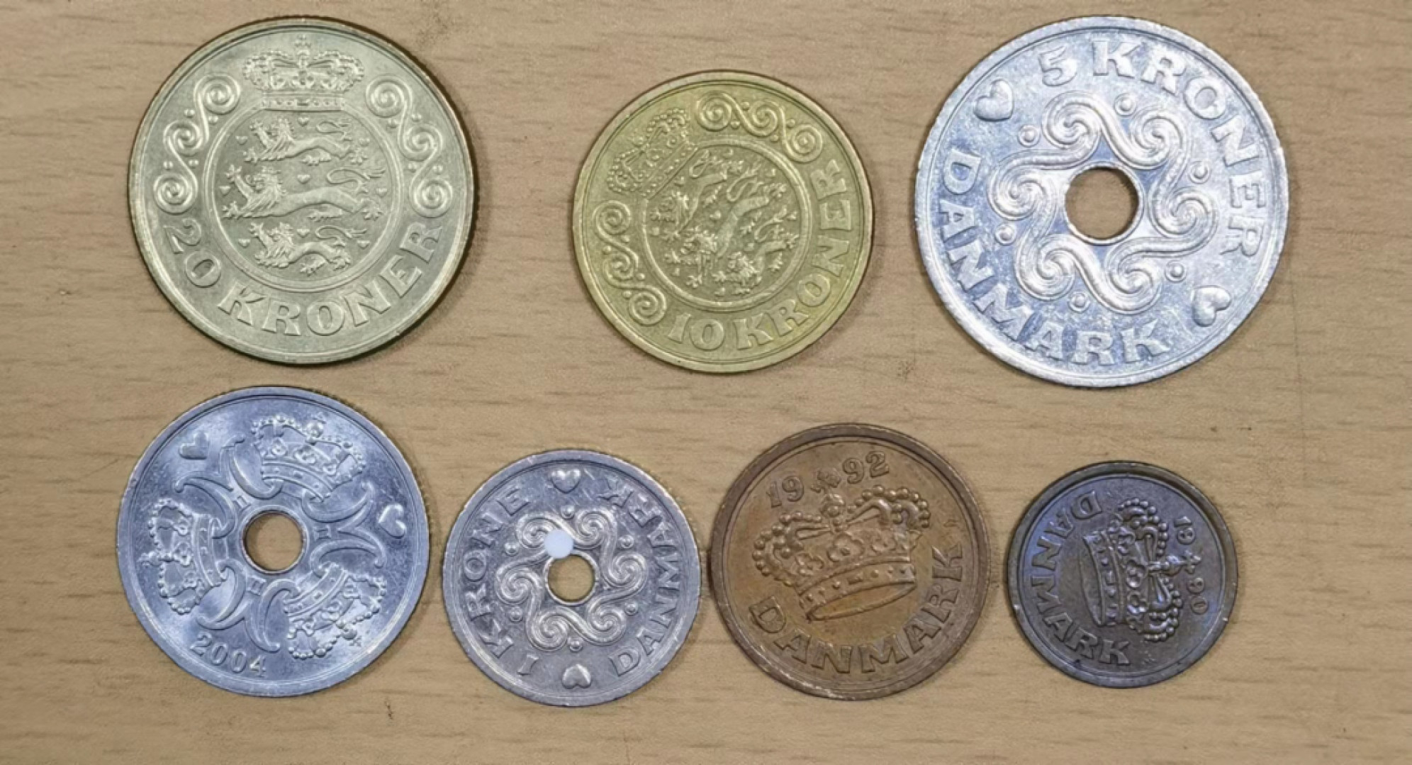 北京马甸外国币微拍第六十一期，非贵金属外国流通币，纪念币专场，陆续上新欢迎关注 丹麦