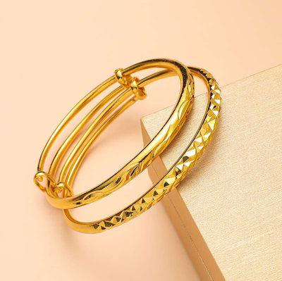 周末放漏1.88元，无佣金 - 越南沙金女款手镯，款式新颖，福字，满天星，龙凤