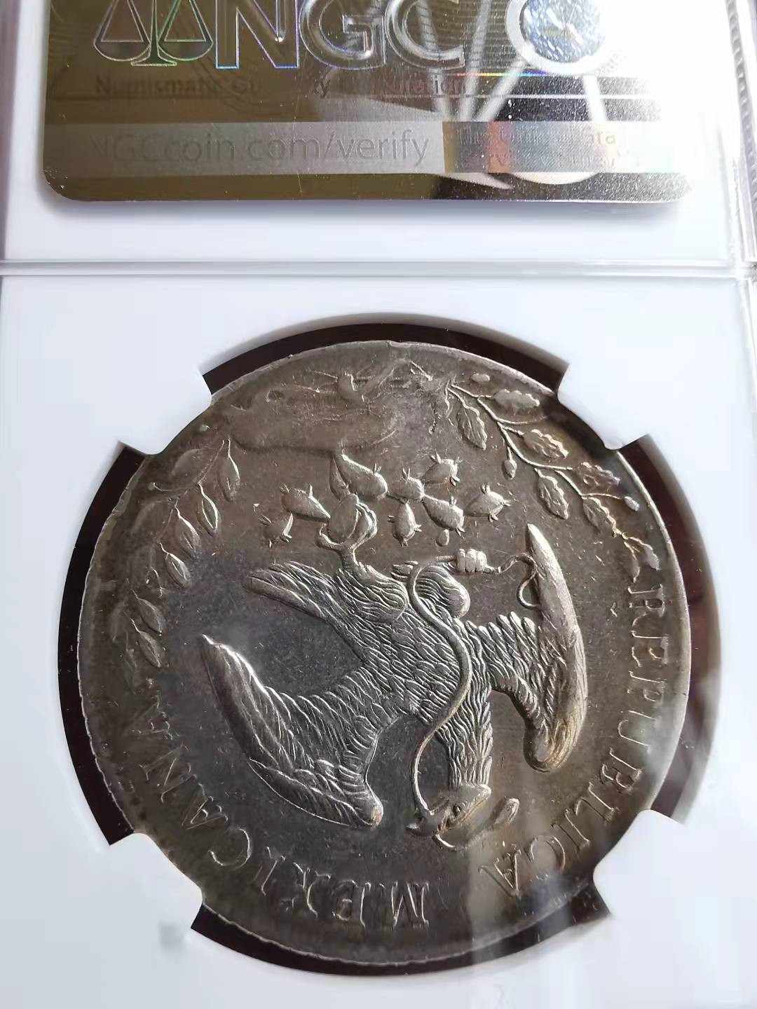 凡希社世界钱币副品交流自动拍⑤ 1888GO墨西哥花边鹰洋NGC-AUD