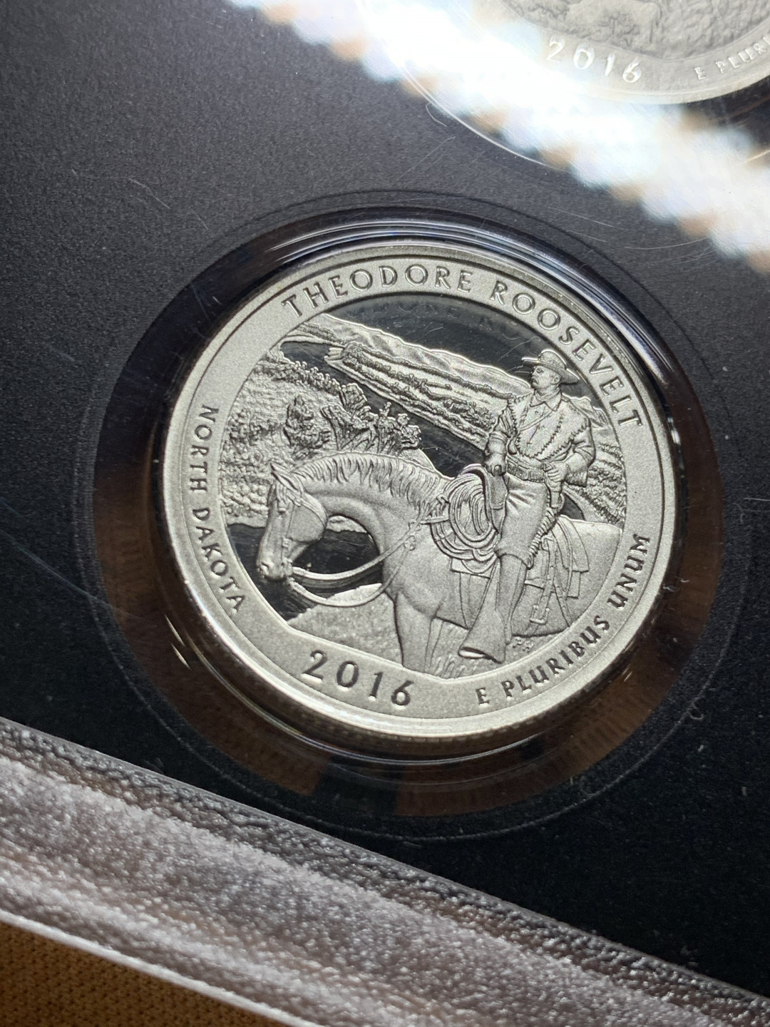 《竞宝斋》钱币微拍-第8场（不限金额顺丰包邮） 美国 2016年 国家公园精制 5枚装银套币 完美细节 小中见大