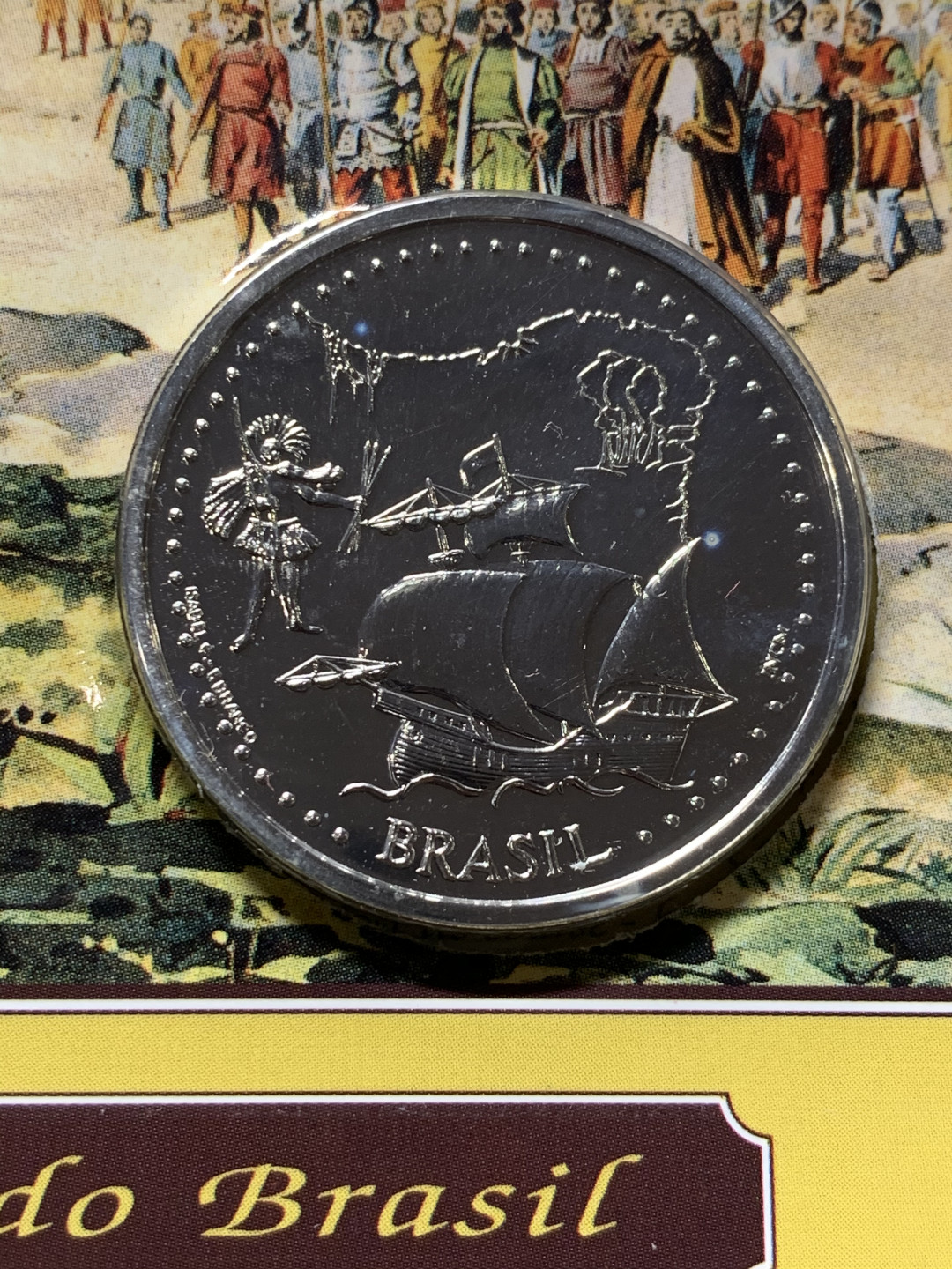 《竞宝斋》钱币微拍-第8场（不限金额顺丰包邮） 葡萄牙大航海 1999年 精制银币 4枚装 卡册完整 （每枚重26.5克 925银）共4枚