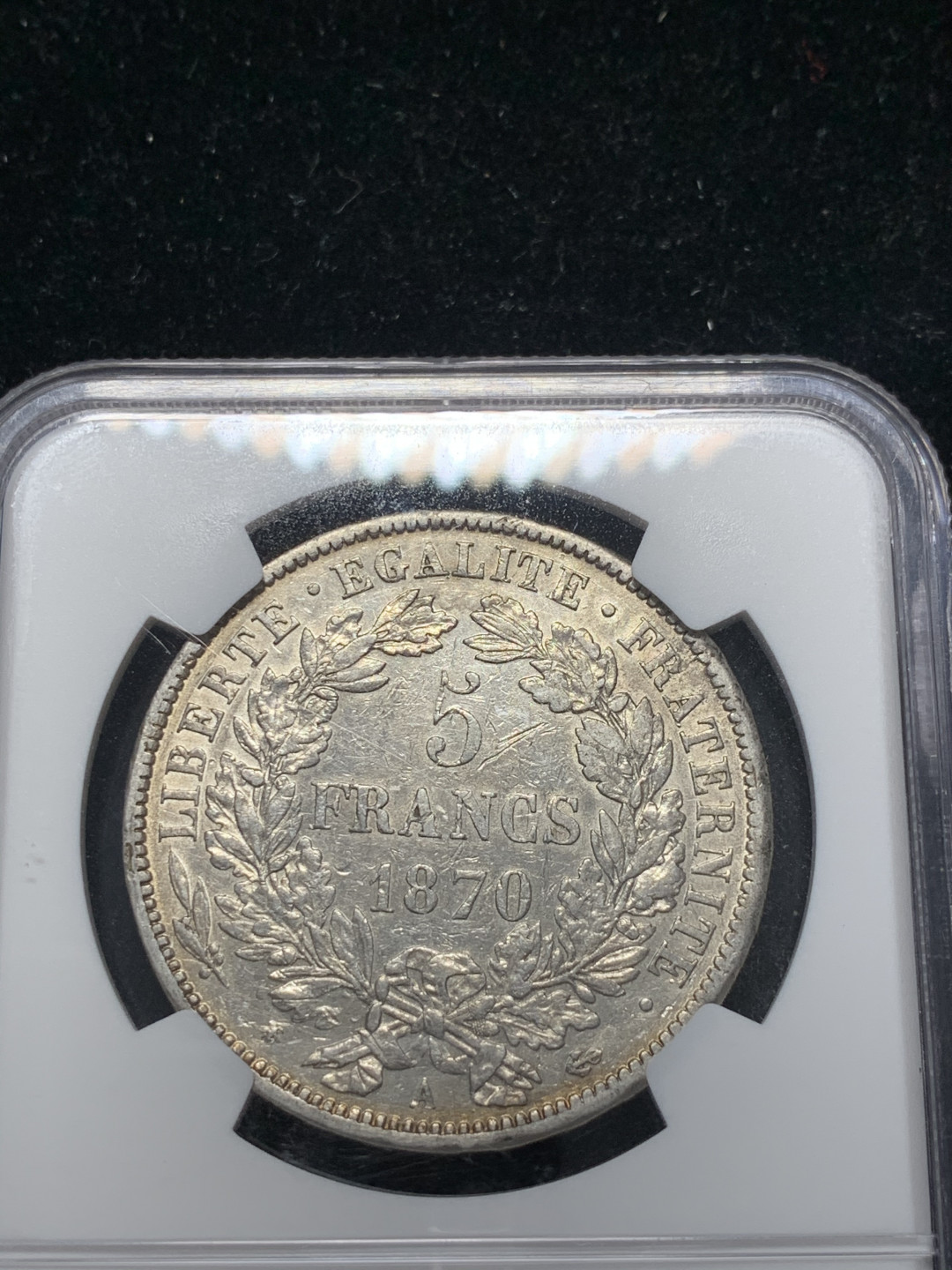 《竞宝斋》钱币微拍-第8场（不限金额顺丰包邮） 1870法国谷物女神ngc评级XFD