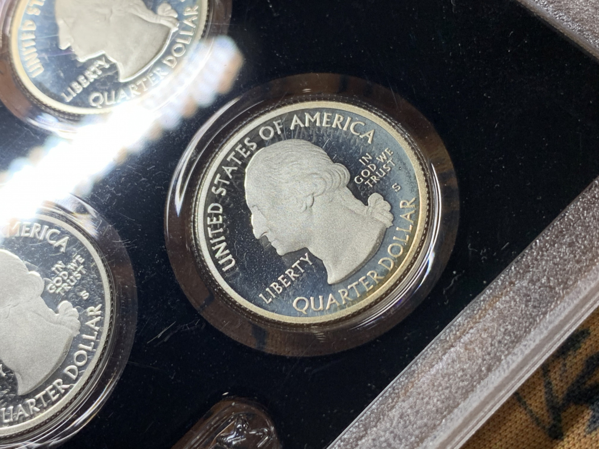 《竞宝斋》钱币微拍-第8场（不限金额顺丰包邮） 美国 2016年 国家公园精制 5枚装银套币 完美细节 小中见大