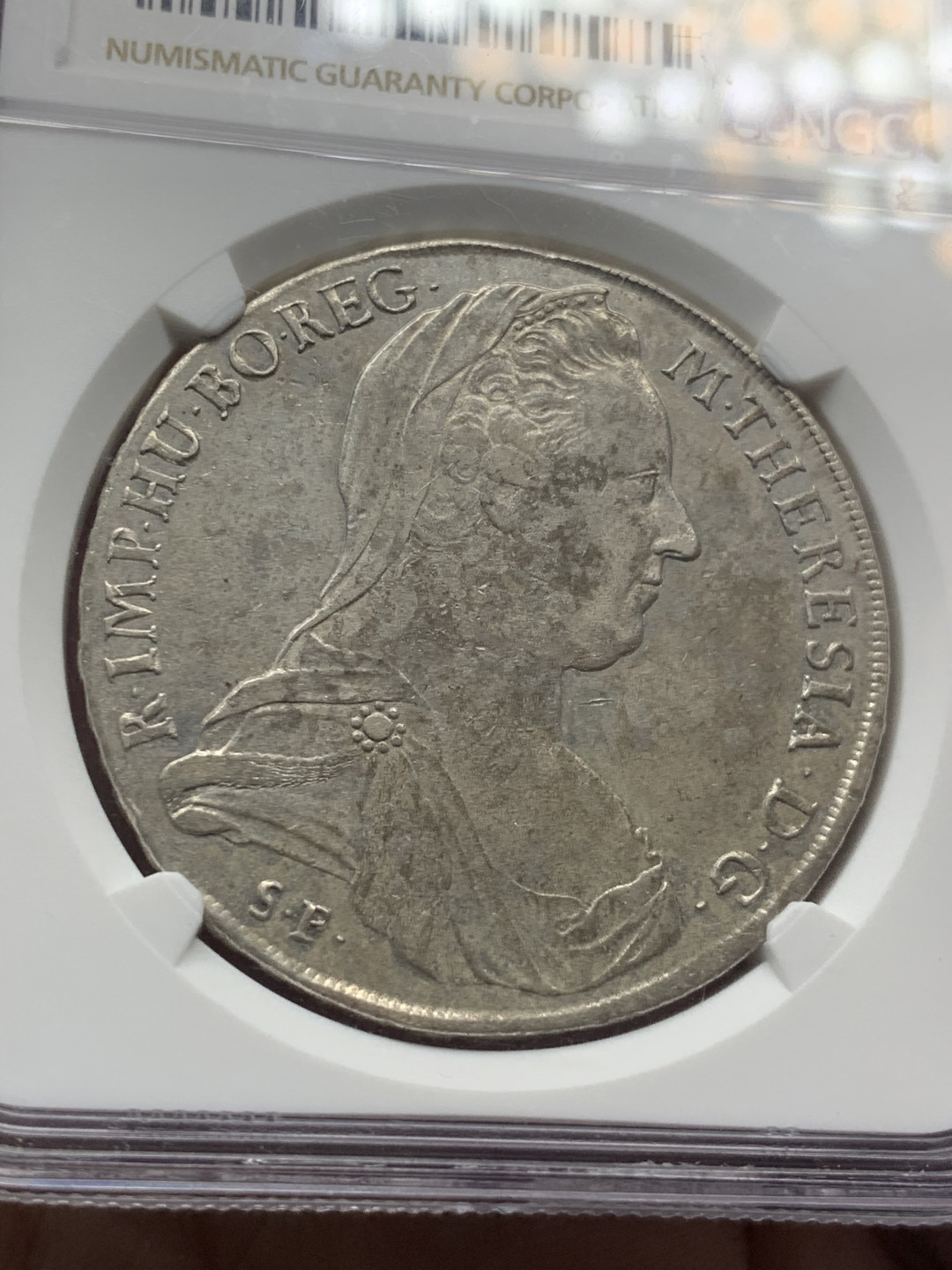 《竞宝斋》钱币微拍-第8场（不限金额顺丰包邮） 稀少 好品 NGC-AU50 米兰厂 1815-1828年铸造 原版大奶妈银币