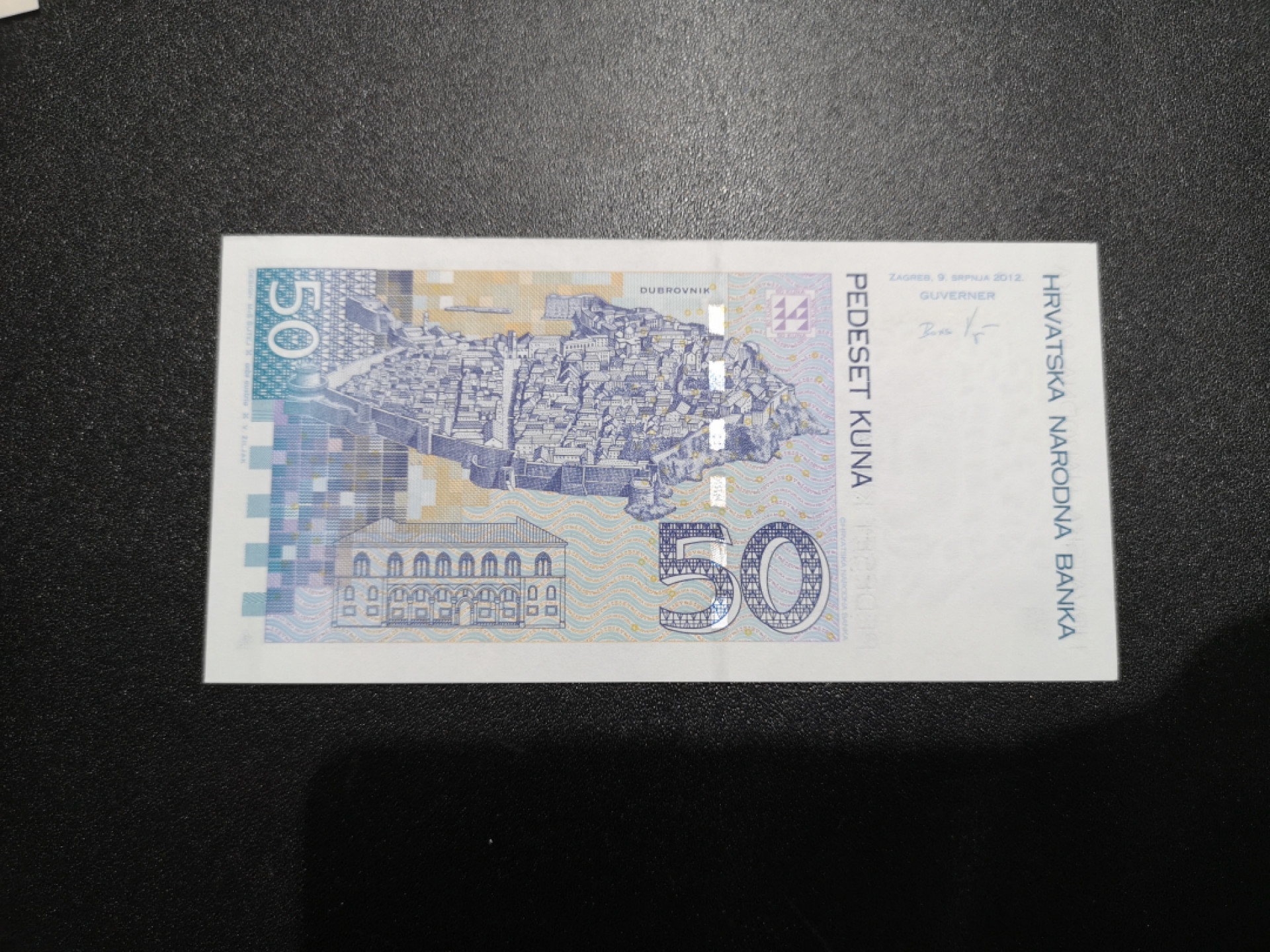 《外钞收藏家》金九银十双拍10号场（总134期）（本期90件） 2012年克罗地亚 50 全新UNC