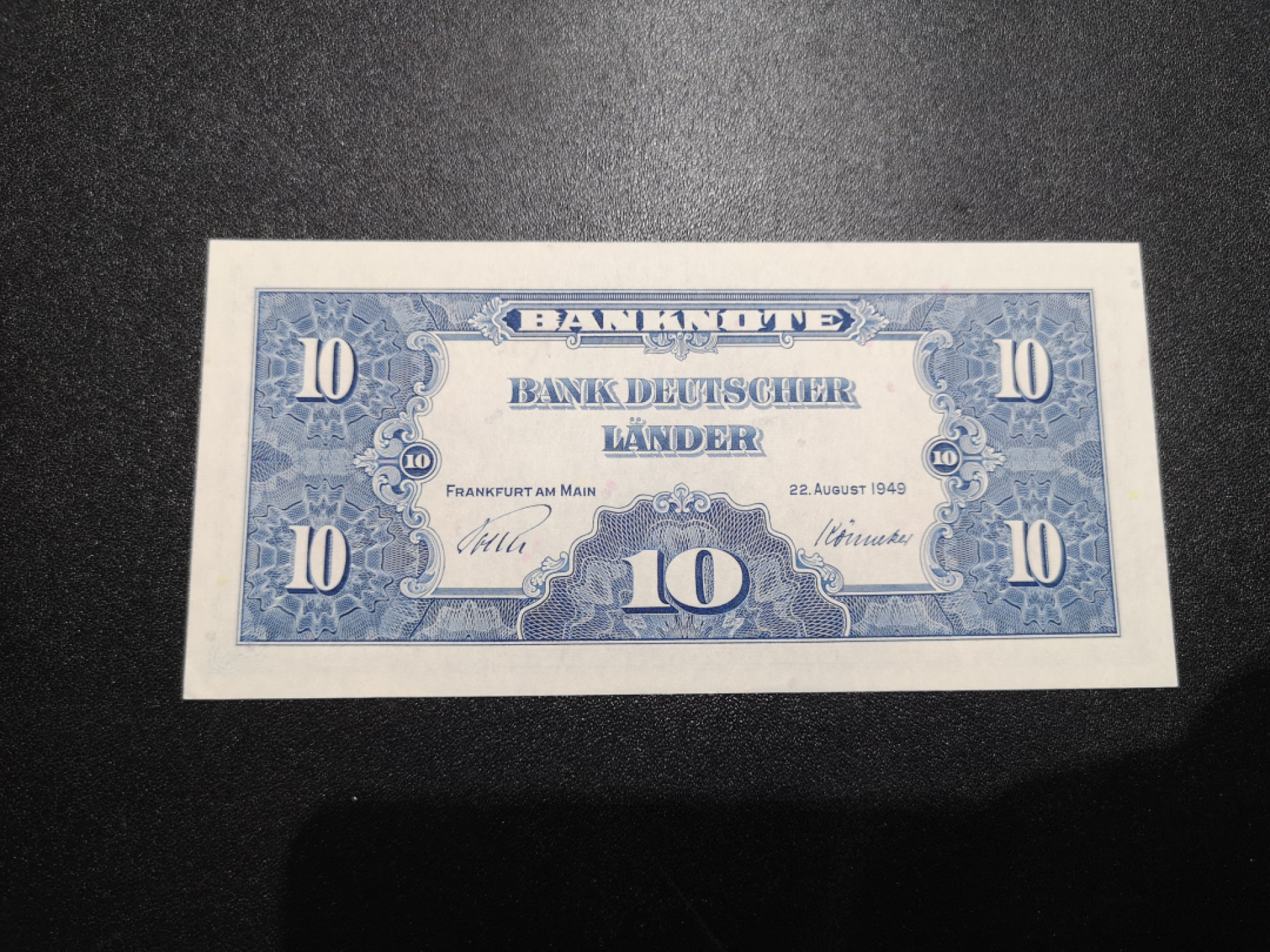 《外钞收藏家》金九银十双拍10号场（总134期）（本期90件） 1949年德国10马克 全新UNC