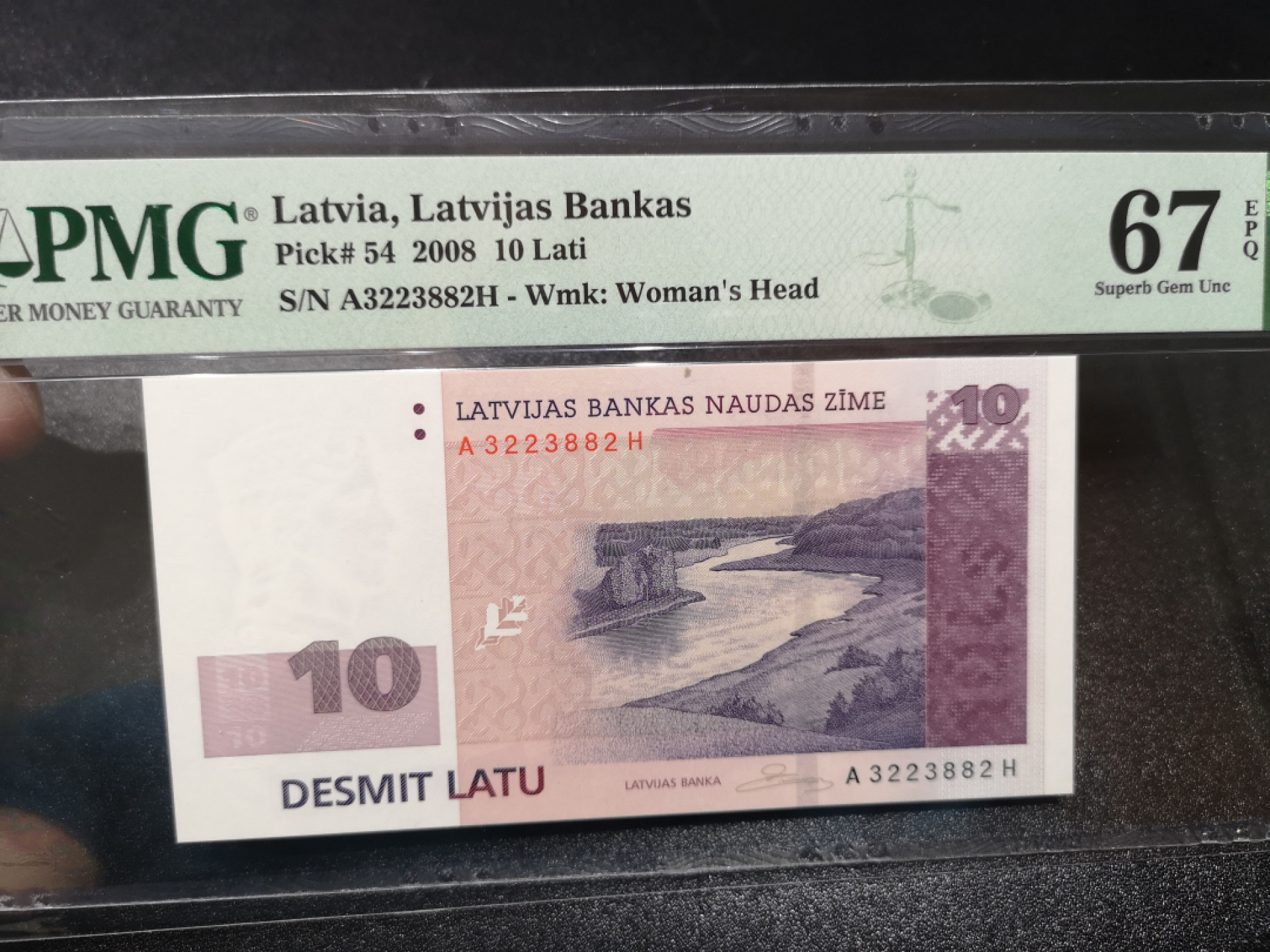 《外钞收藏家》金九银十双拍10号场（总134期）（本期90件） 2008年拉脱维亚 无47 PMG67