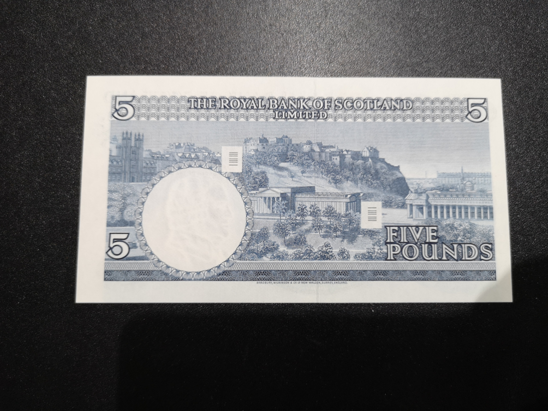 《外钞收藏家》金九银十双拍10号场（总134期）（本期90件） 1970年苏格兰皇家银行 5镑 全新UNC BWC经典作品