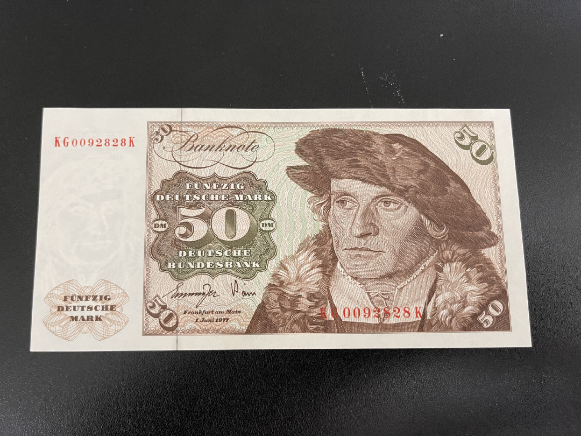 《外钞收藏家》金九银十双拍10号场（总134期）（本期90件） 1977年西德50马克 全新UNC