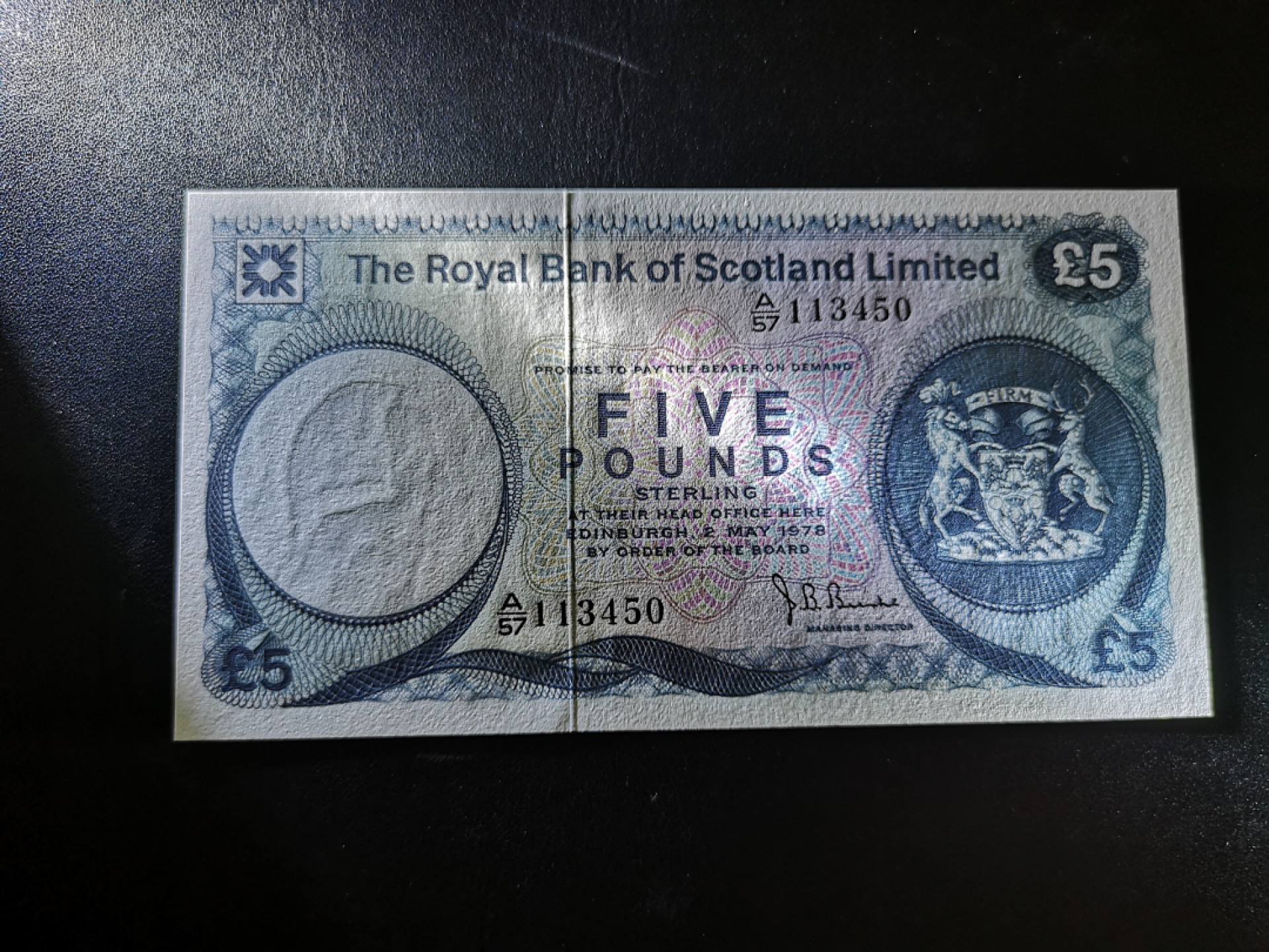 《外钞收藏家》第一百三十五期 1978年苏格兰5镑 全新UNC BWC经典作品