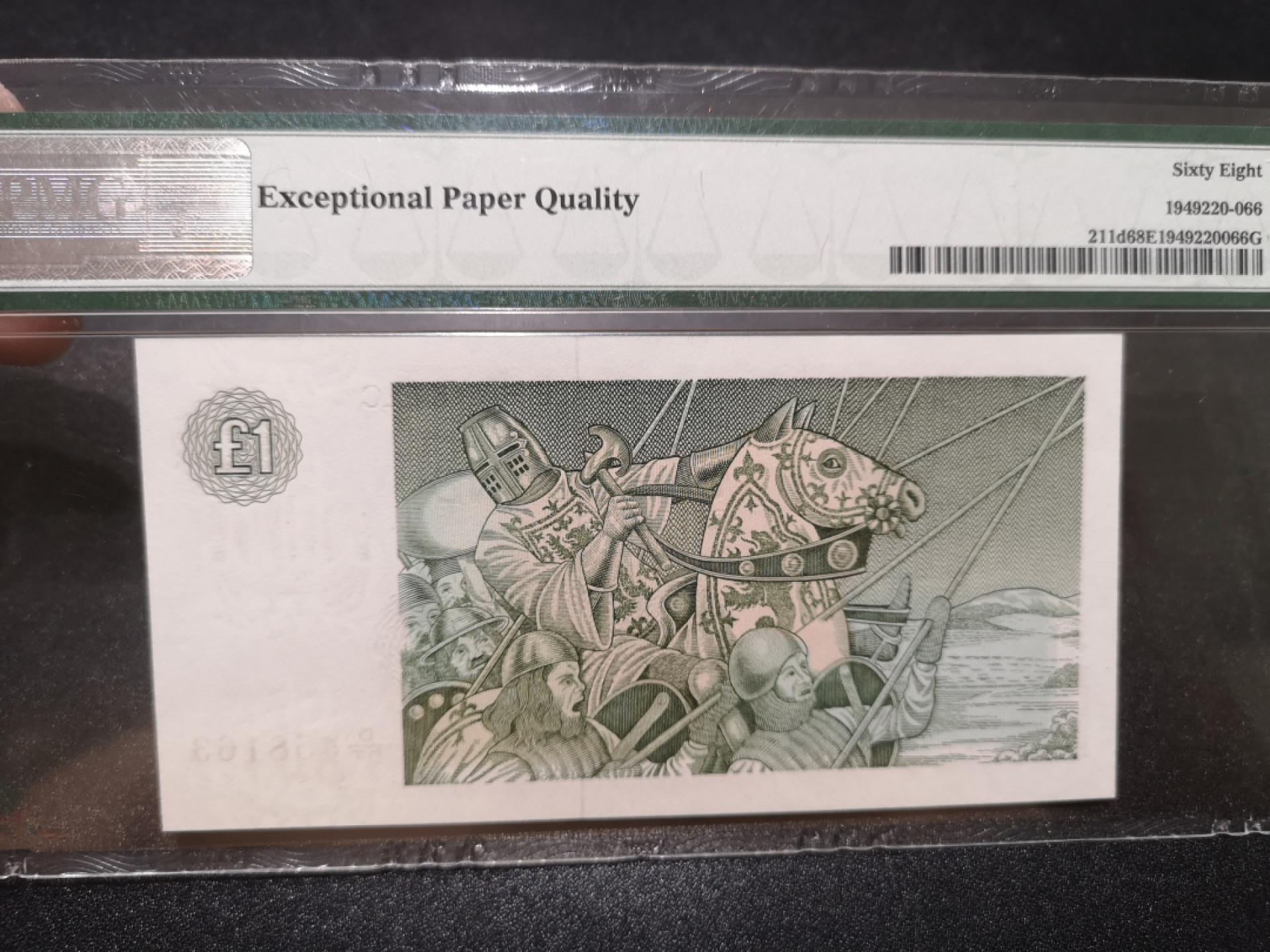 《外钞收藏家》第一百三十五期 1988年苏格兰克莱斯戴尔银行1镑 PMG68 超高分