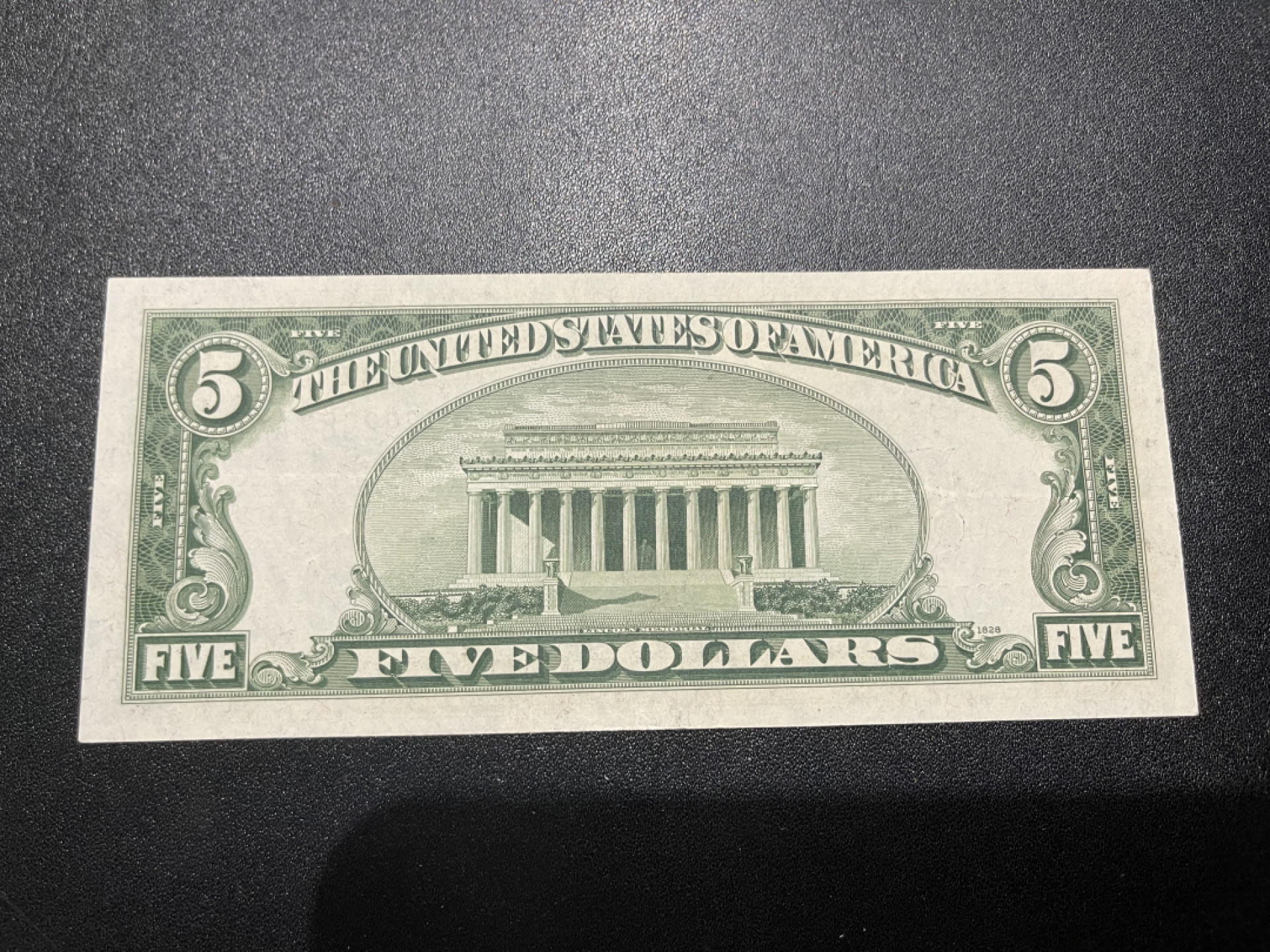 《外钞收藏家》金九银十双拍10号场（总134期）（本期90件） 1934年 蓝库印5美元 全新