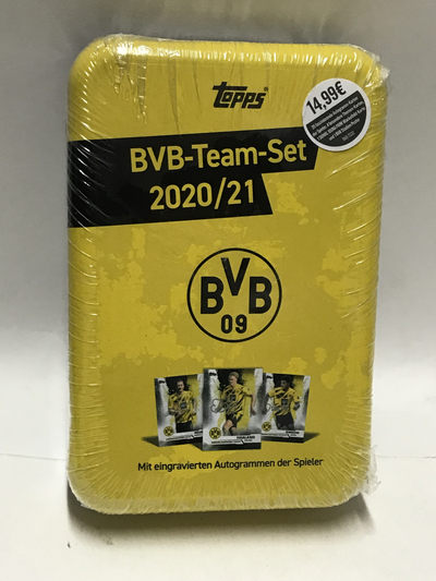 零元拍：全新TOPPS多特蒙德球星卡小铁盒，官方出品，内涵25张卡片，必出大热哈兰德，拆盒就有惊喜。小铁盒精美。 - 零元拍：全新TOPPS多特蒙德球星卡小铁盒，官方出品，内涵25张卡片，必出大热哈兰德，拆盒就有惊喜。小铁盒精美。