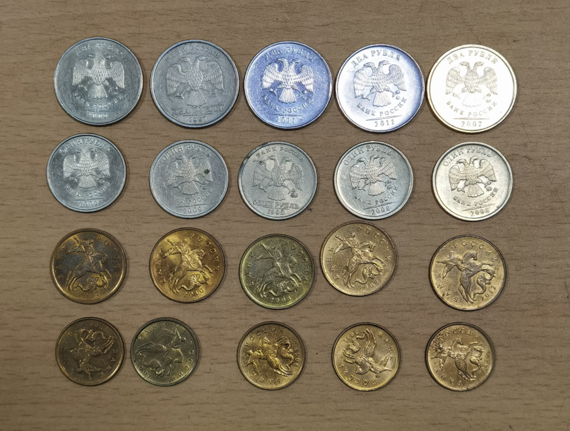 北京马甸外国币微拍第六十一期，非贵金属外国流通币，纪念币专场，陆续上新欢迎关注 俄罗斯小套5套