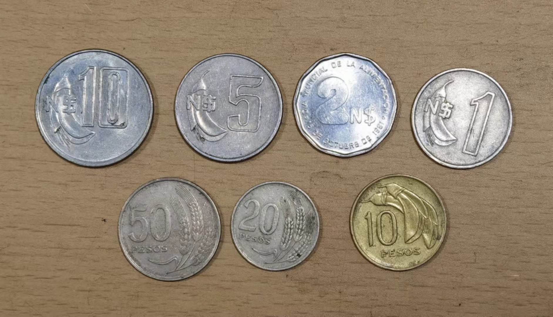 北京马甸外国币微拍第六十一期，非贵金属外国流通币，纪念币专场，陆续上新欢迎关注 乌拉圭