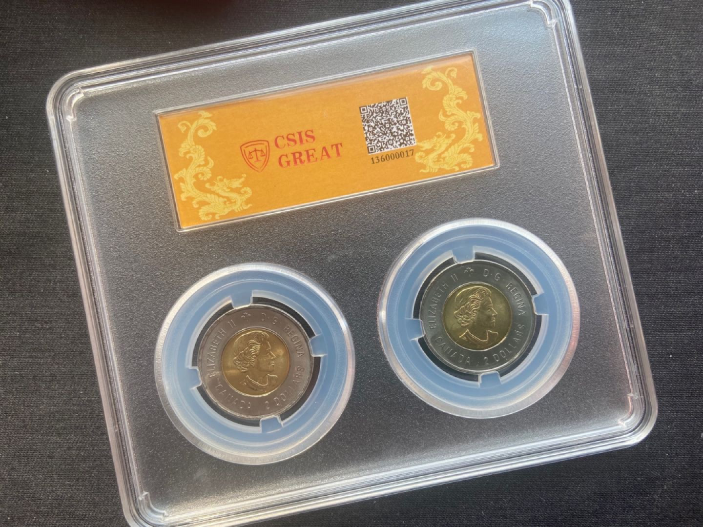 【随心拍&Getcoins】钱币拍卖第103期  【加拿大】土著人面具2枚【信泰封装版】
