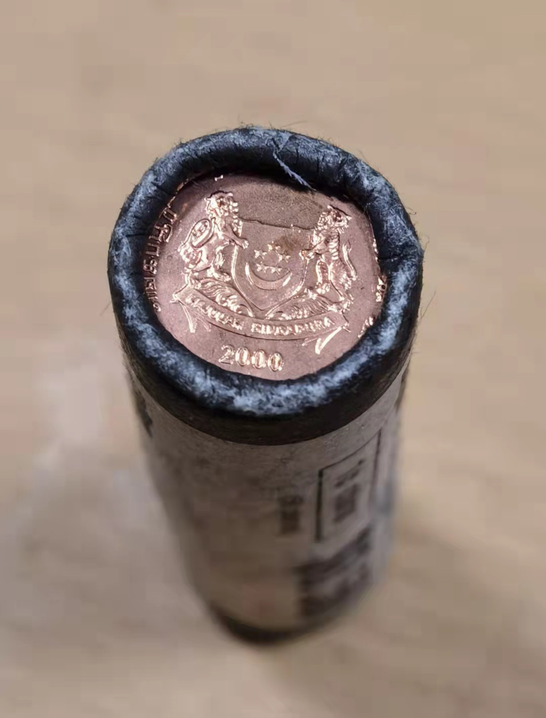 北京马甸外国币微拍第六十一期，非贵金属外国流通币，纪念币专场，陆续上新欢迎关注  新加坡原卷1分50枚，品相如图
