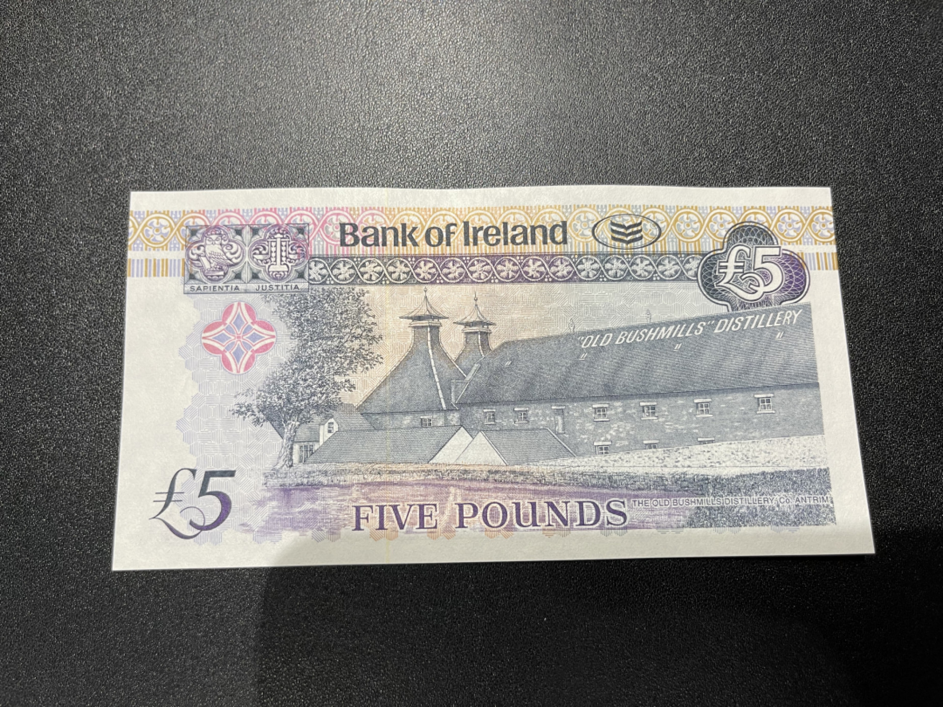 《外钞收藏家》第一百三十六期（本期100件） 2008年爱尔兰5镑 超小号 13号 全新UNC