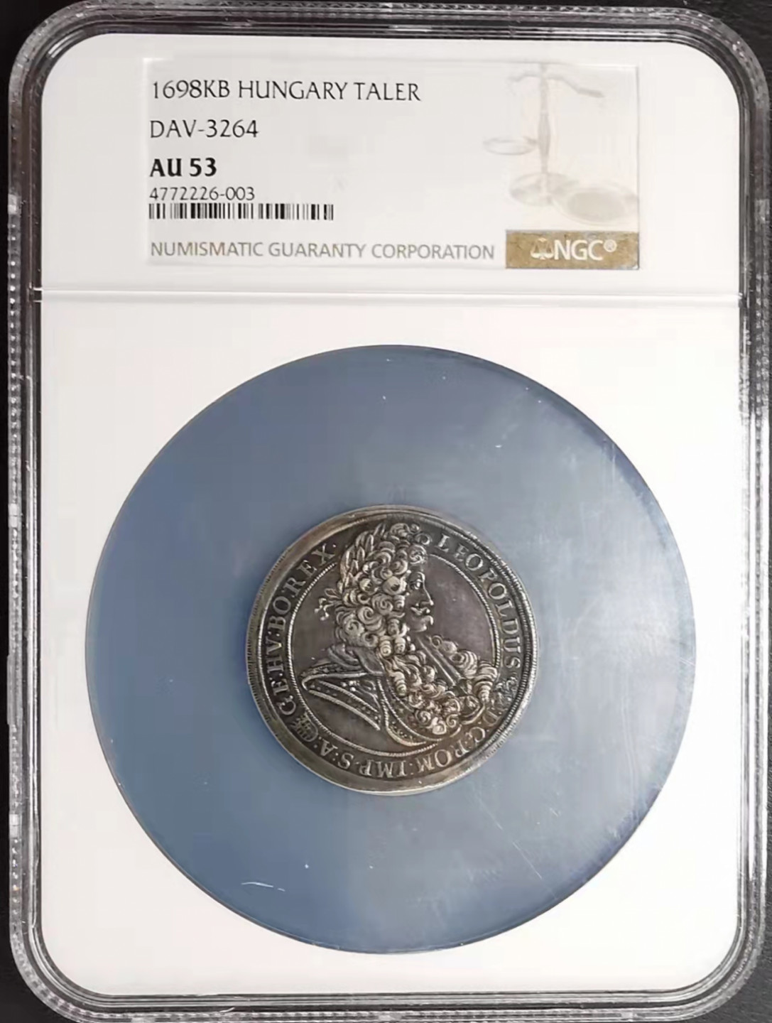 凡希社世界钱币微拍第一百七十三期 1698KB神罗匈牙利利奥波德泰勒大银NGC-AU53