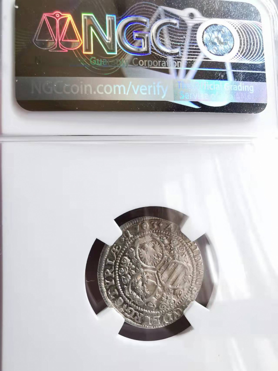 凡希社世界钱币微拍第一百七十三期 1703神罗格拉茨3K银辅币NGC-AU58