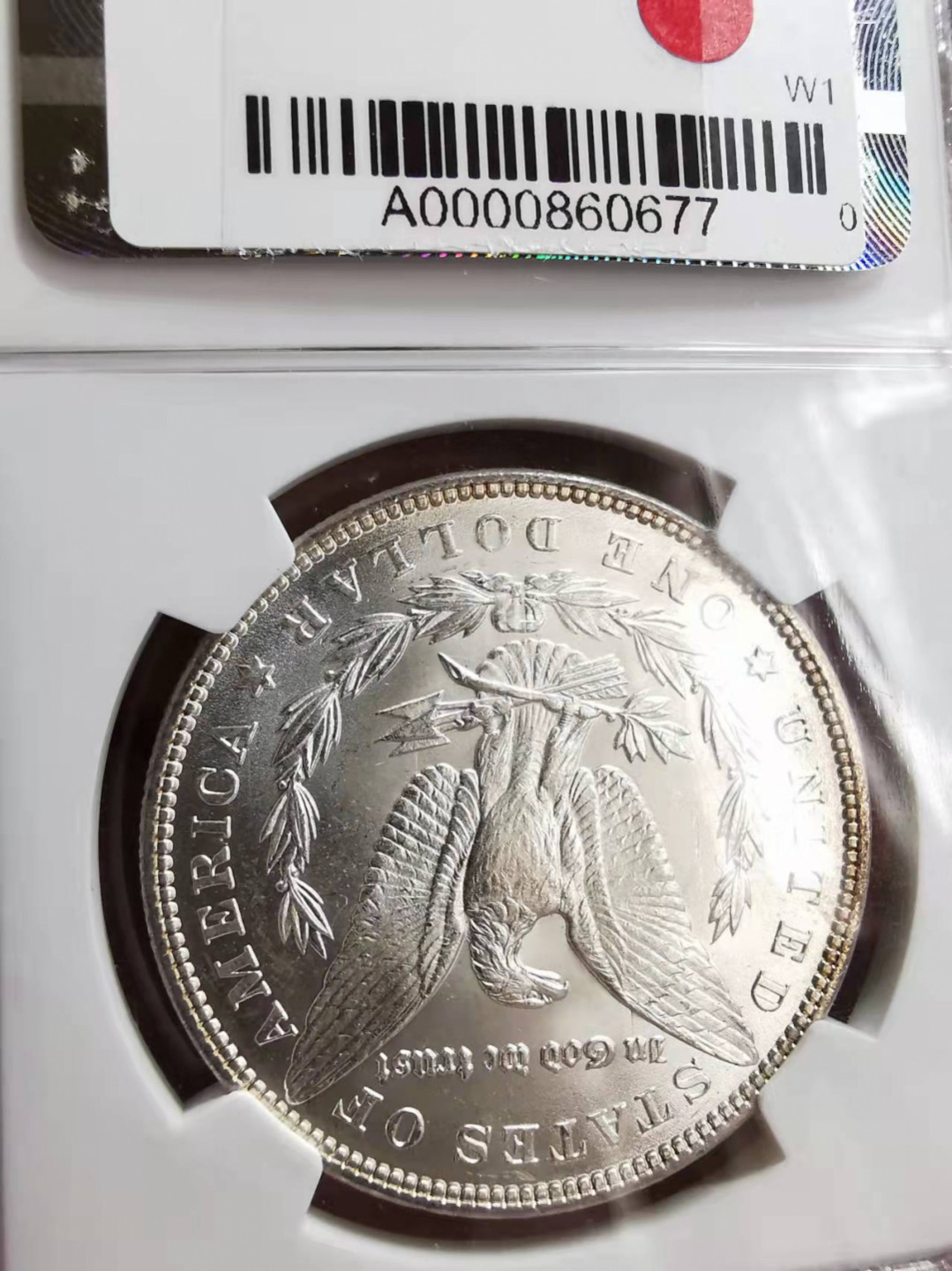 凡希社世界钱币微拍第一百七十三期 1885美国摩根壹圆NGC-MS64月牙彩