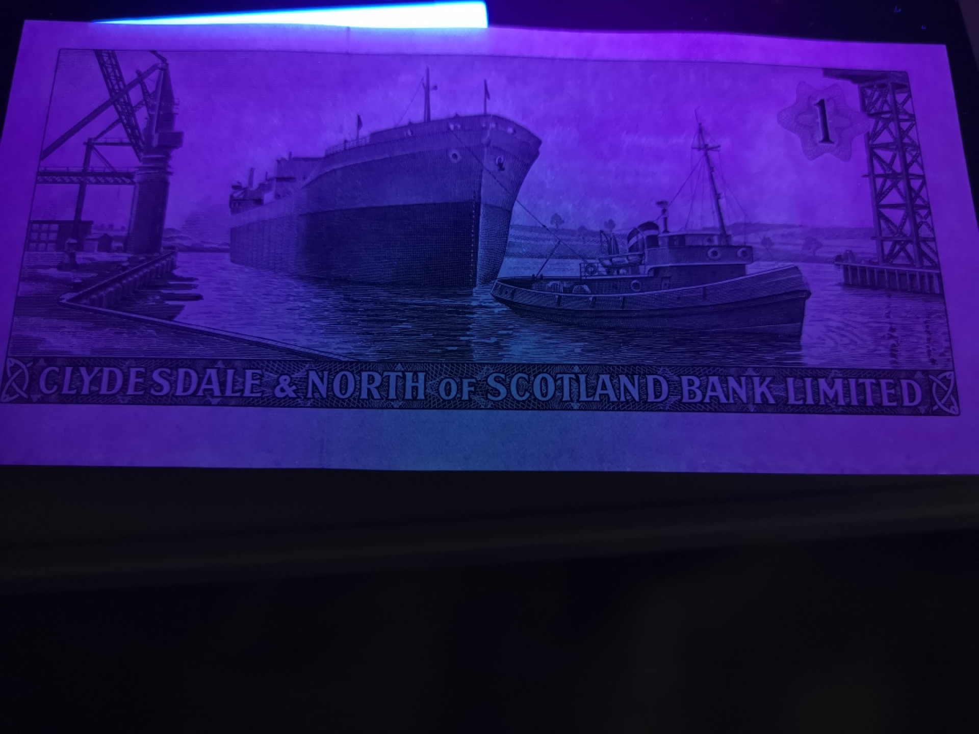 《外钞收藏家》第一百三十六期（本期100件） 1962年苏格兰克莱斯戴尔银行 1镑 全新UNC