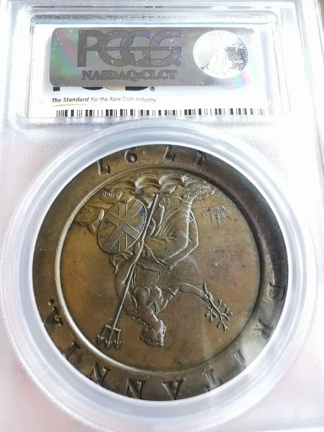 凡希社世界钱币微拍第一百七十三期 荐！1797乔三车轮2便士PCGS-MS62细节锐利！