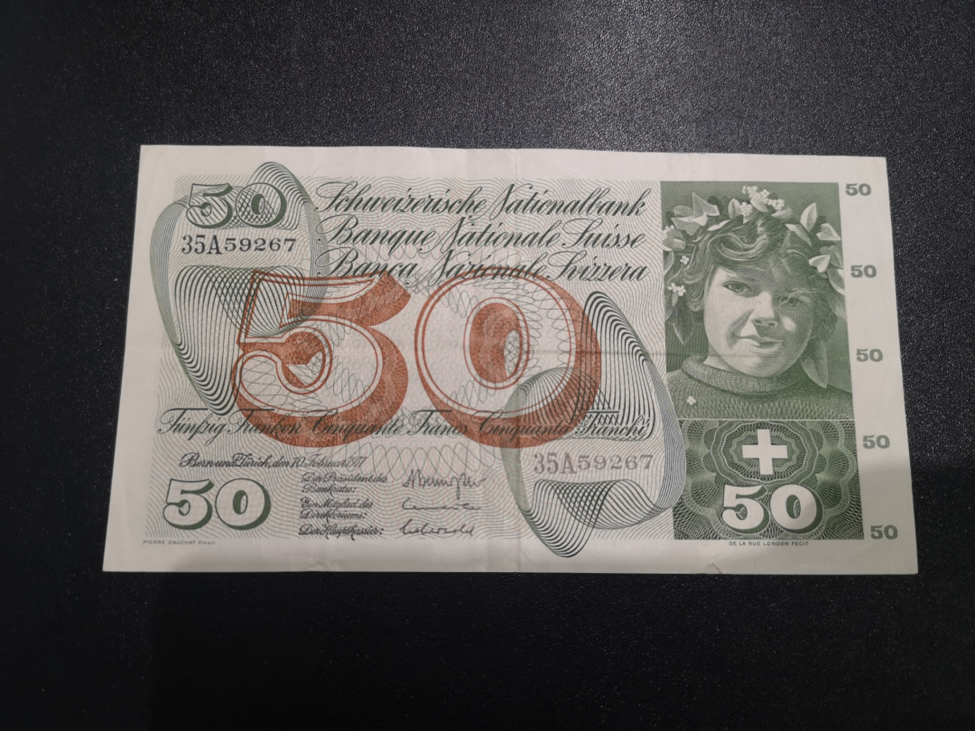 《外钞收藏家》第一百三十六期（本期100件） 瑞士50法郎 苹果园 品相如图