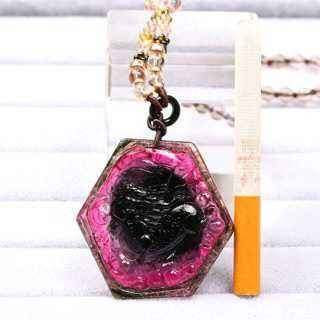 天珠拍卖壹场 西瓜红美品-碧玺吊坠