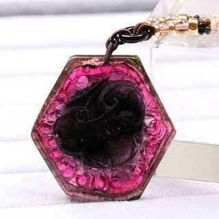 天珠拍卖壹场 西瓜红美品-碧玺吊坠