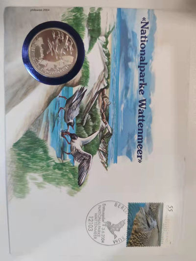 邮币封专场 2004年德国10欧元银币邮币封