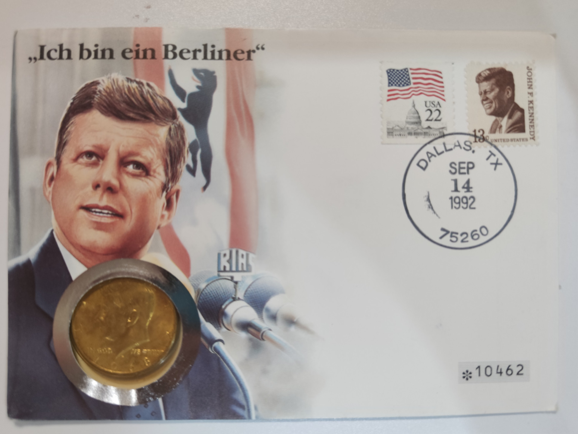 邮币封专场 1968年美国半美元银币邮币封