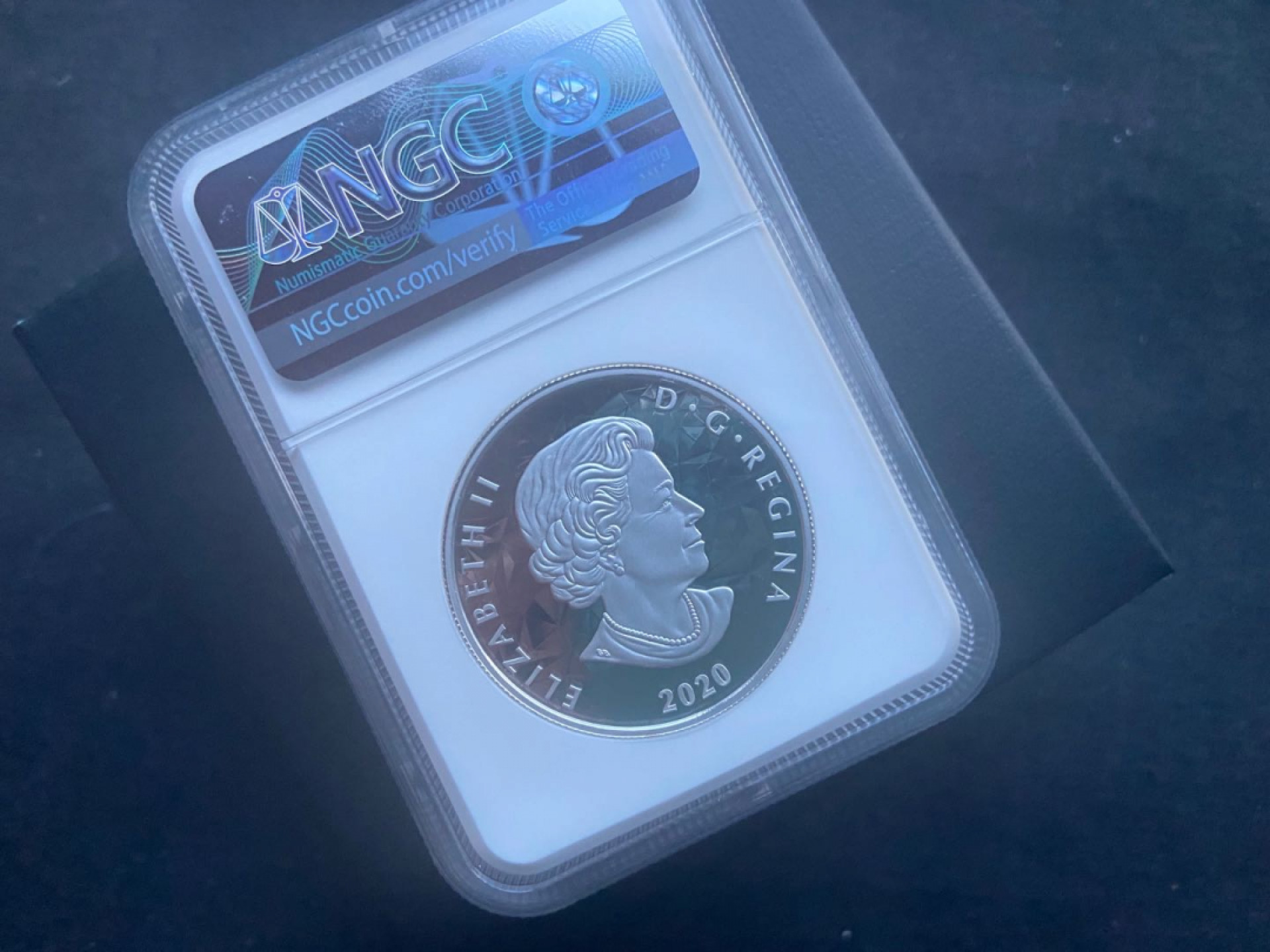 【随心拍&Getcoins】钱币拍卖第104期【直播】 加拿大多面体高浮雕之猞猁银币～