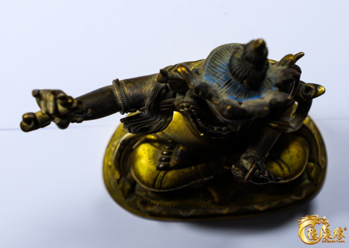 海南德泉缘2021秋季钱币拍卖会 清文殊菩萨像     重1153g