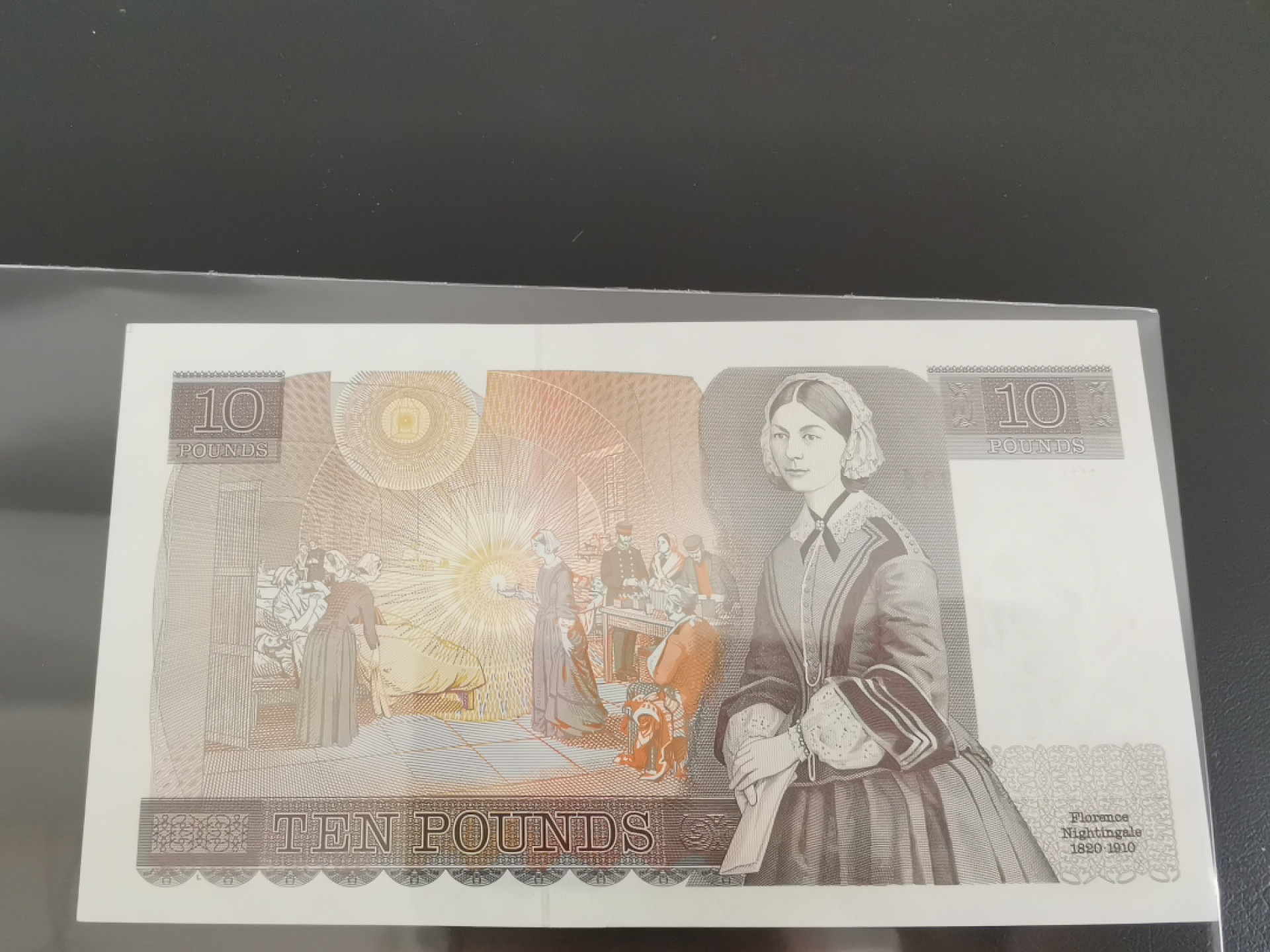 《张总收藏》39期—欧洲精品 英国D序列10镑UNC-点钞痕