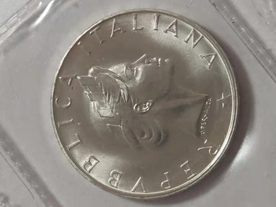 邮币封专场 1986年意大利500里拉纪念银币树