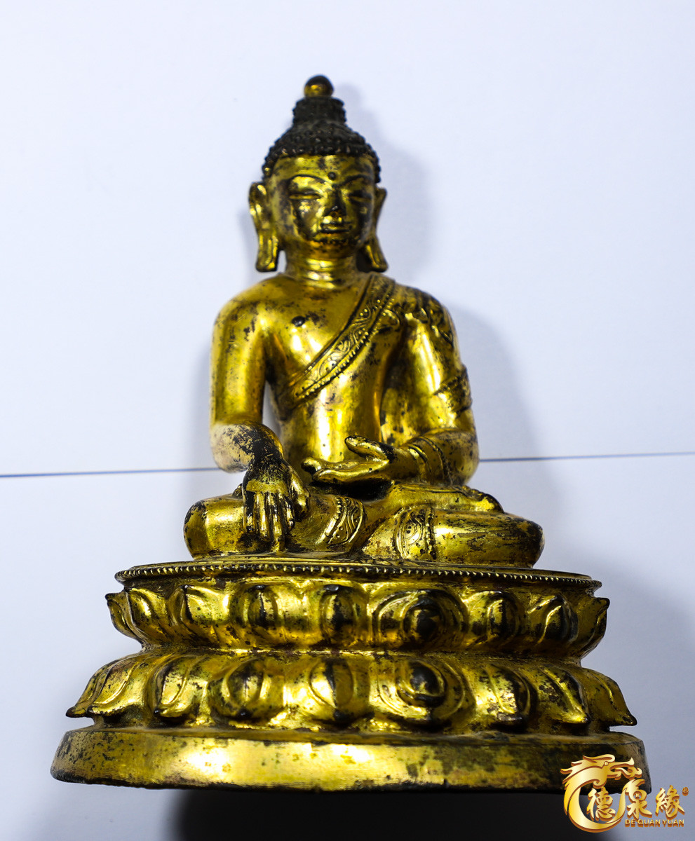 海南德泉缘2021秋季钱币拍卖会 清释迦牟尼坐像   重918g