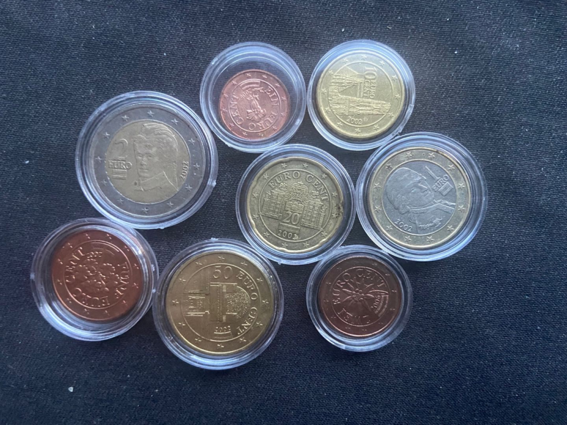 【随心拍&Getcoins】钱币拍卖第104期【直播】 奥地利欧元8枚～