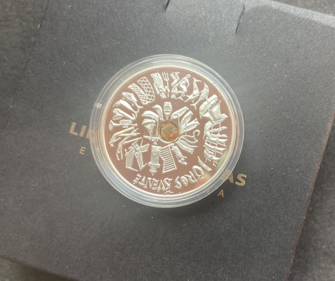 【随心拍&Getcoins】钱币拍卖第104期【直播】 2021立陶宛海洋节银币【镶嵌琥珀】