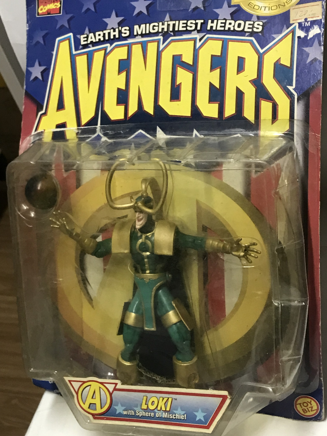 零元拍：20年多前的老物件，1997年TOYBIZ出品复仇者联盟《洛基》挂卡，全新未拆