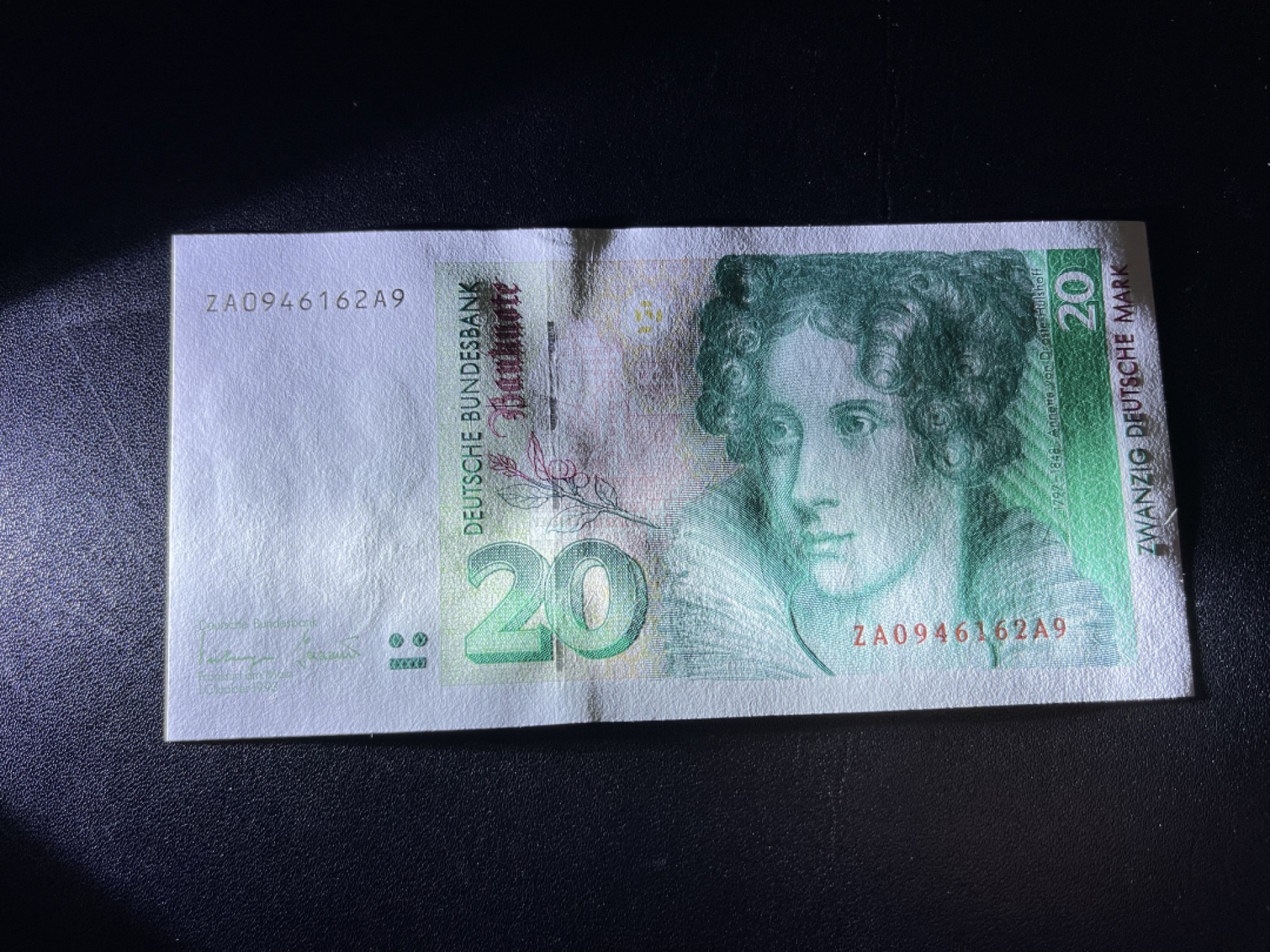 《外钞收藏家》第一百三十八期拍卖（本期91件） 1993年德国末版20马克 补号 全新UNC