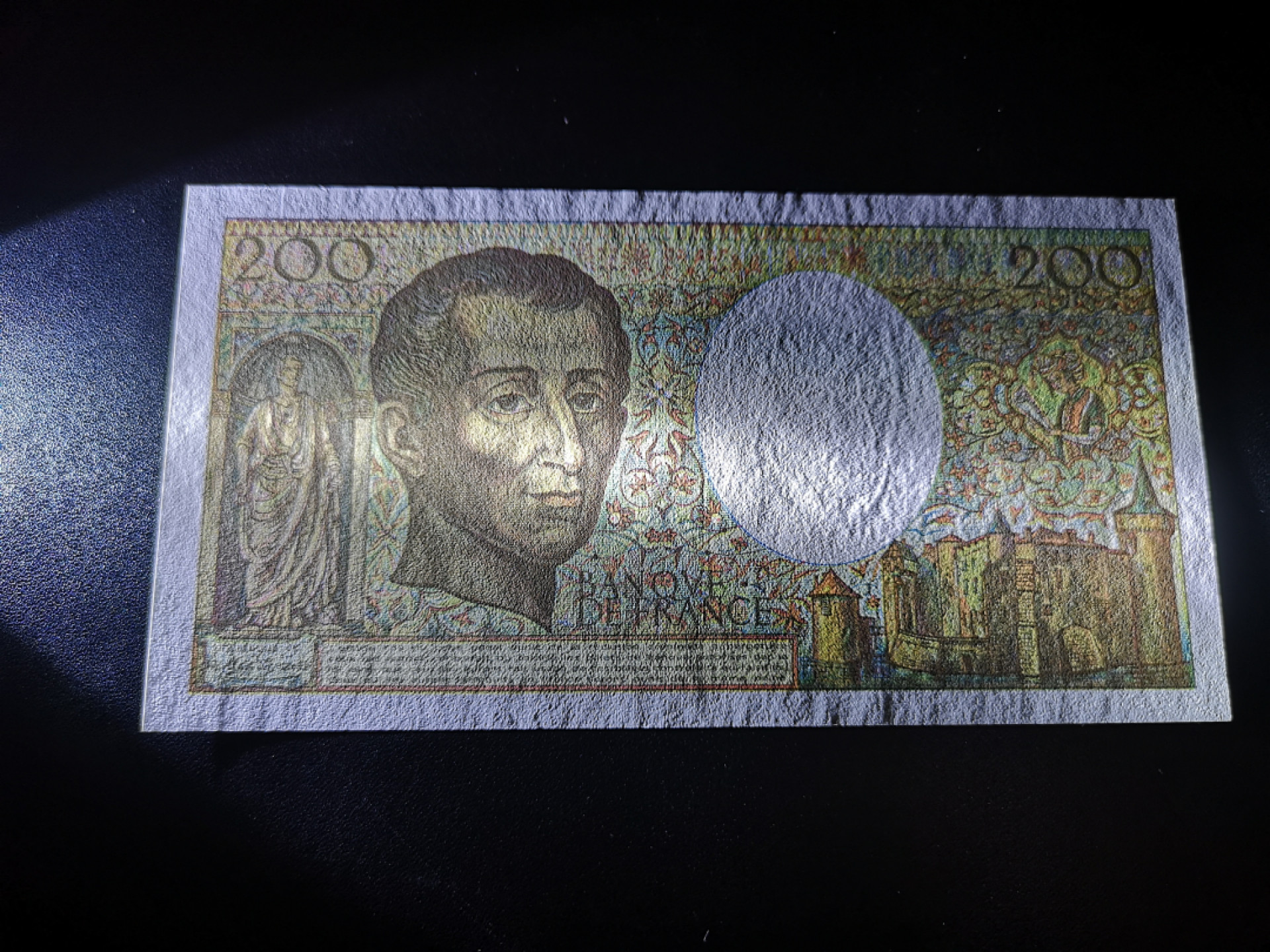 《外钞收藏家》第一百三十八期拍卖（本期91件） 1992年法国200法郎 全新 法郎纸张薄 没有那么绝