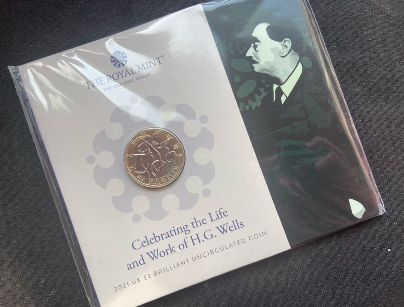 【随心拍&Getcoins】钱币拍卖第104期【直播】 【英国】H.G威尔斯2英镑卡册