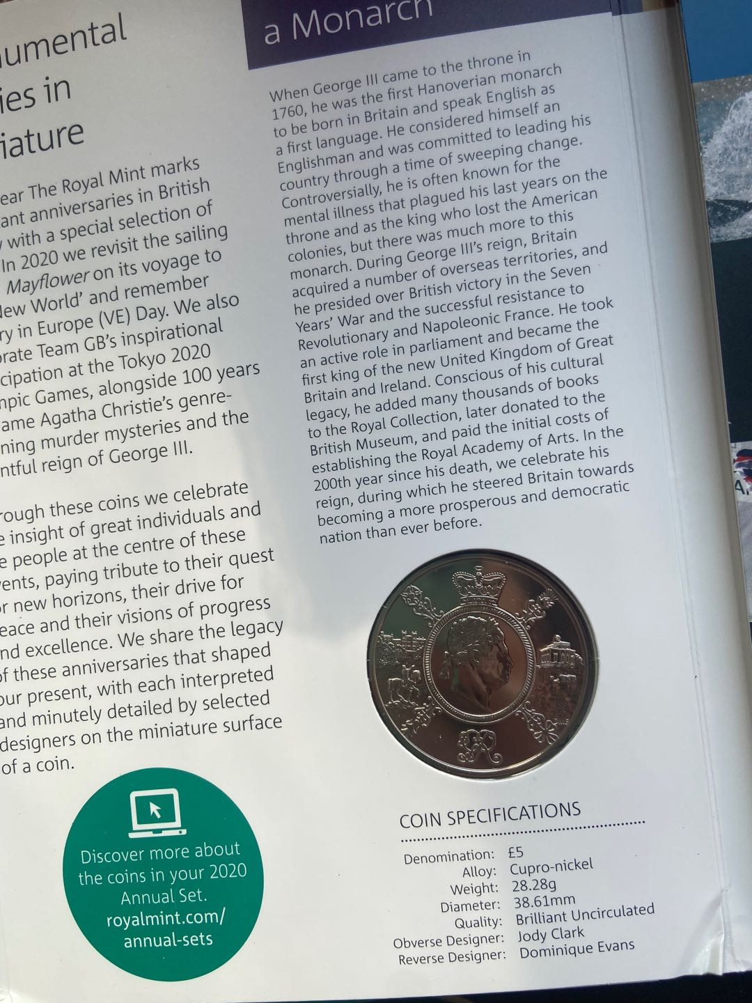 【随心拍&Getcoins】钱币拍卖第104期【直播】 2020年英国钱币册子【一本】