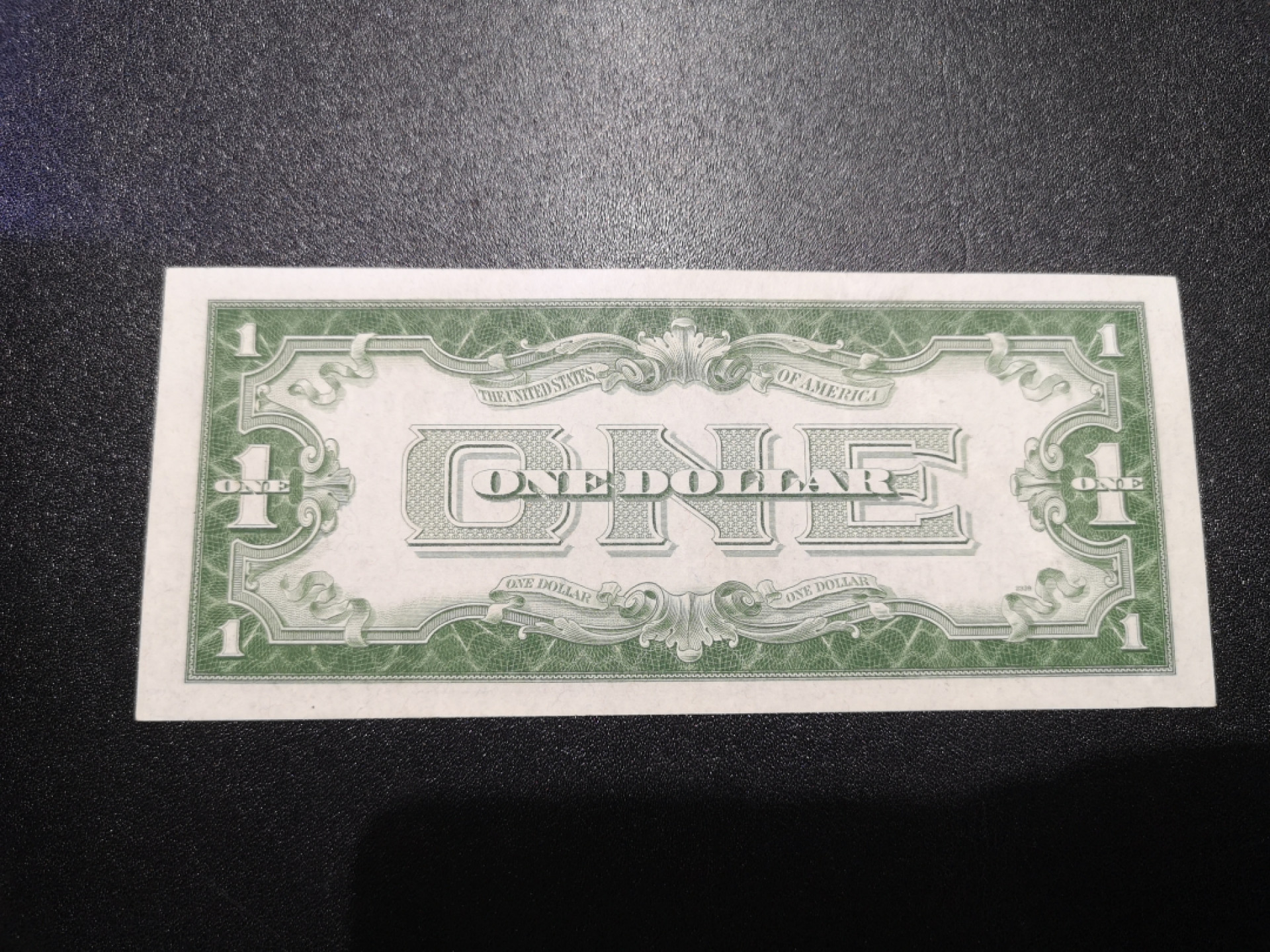 《外钞收藏家》第一百三十八期拍卖（本期91件） 1928年蓝库印1美元 测光无折 角差些 近全新